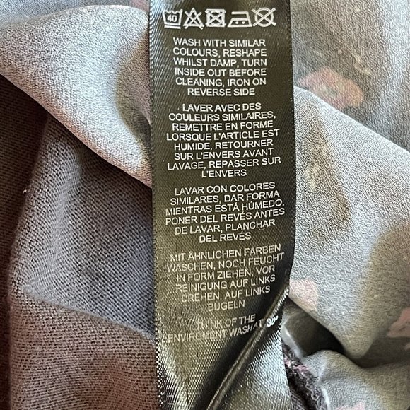 NWT ASOS Distressed T-Shirt Maxi Dress Womens sz 6 Cotton Knit Floral Stretch - Picture 10 of 12